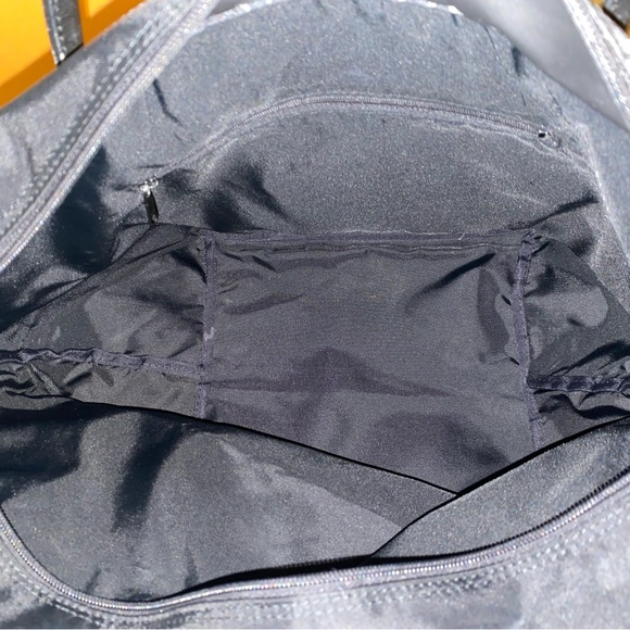 🚨VERY RARE!!!!!🚨BURBERRY’S BLUE LABEL OVERSIZED YELLOW AND BLACK NYLON TOTE🌻 - Picture 9 of 9